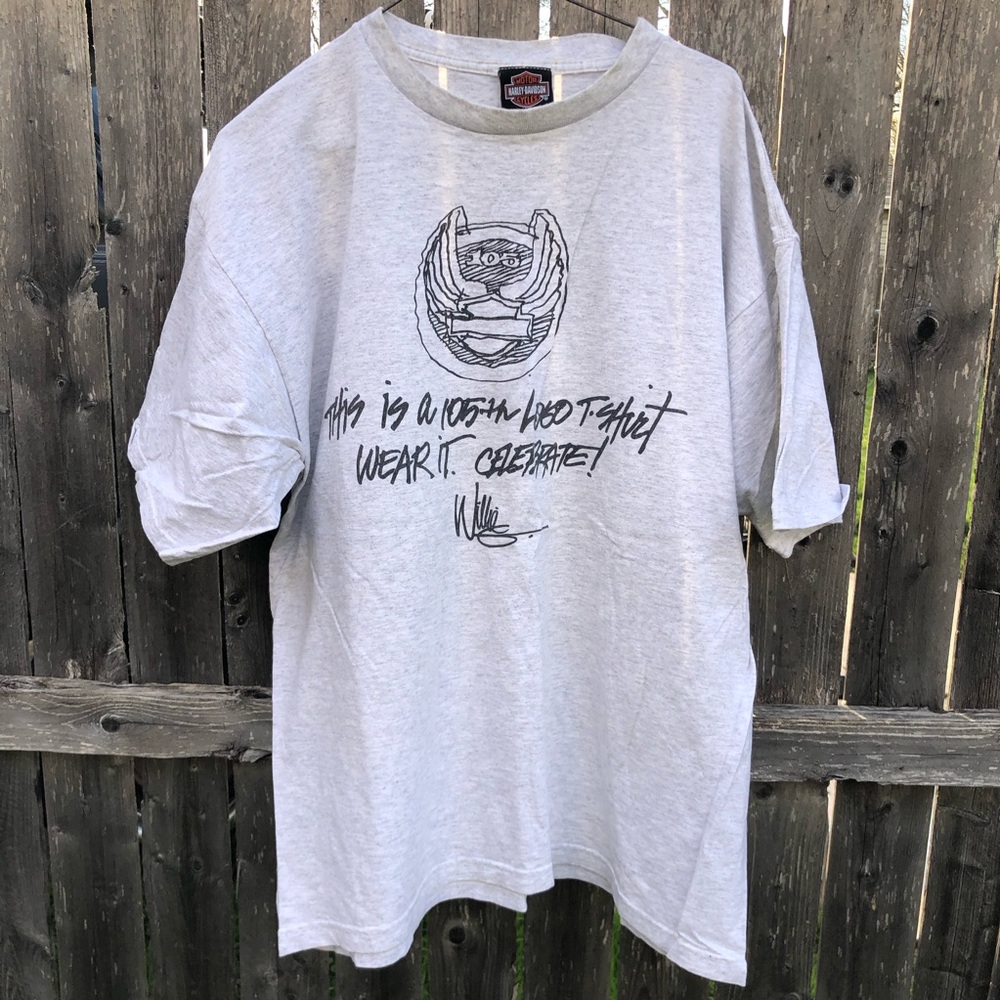 Harley-Davidson Light Gray Graphic Short Sleeve Tee